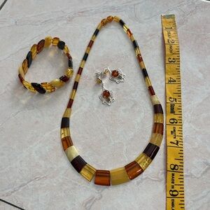 Baltic Amber Jewelry set